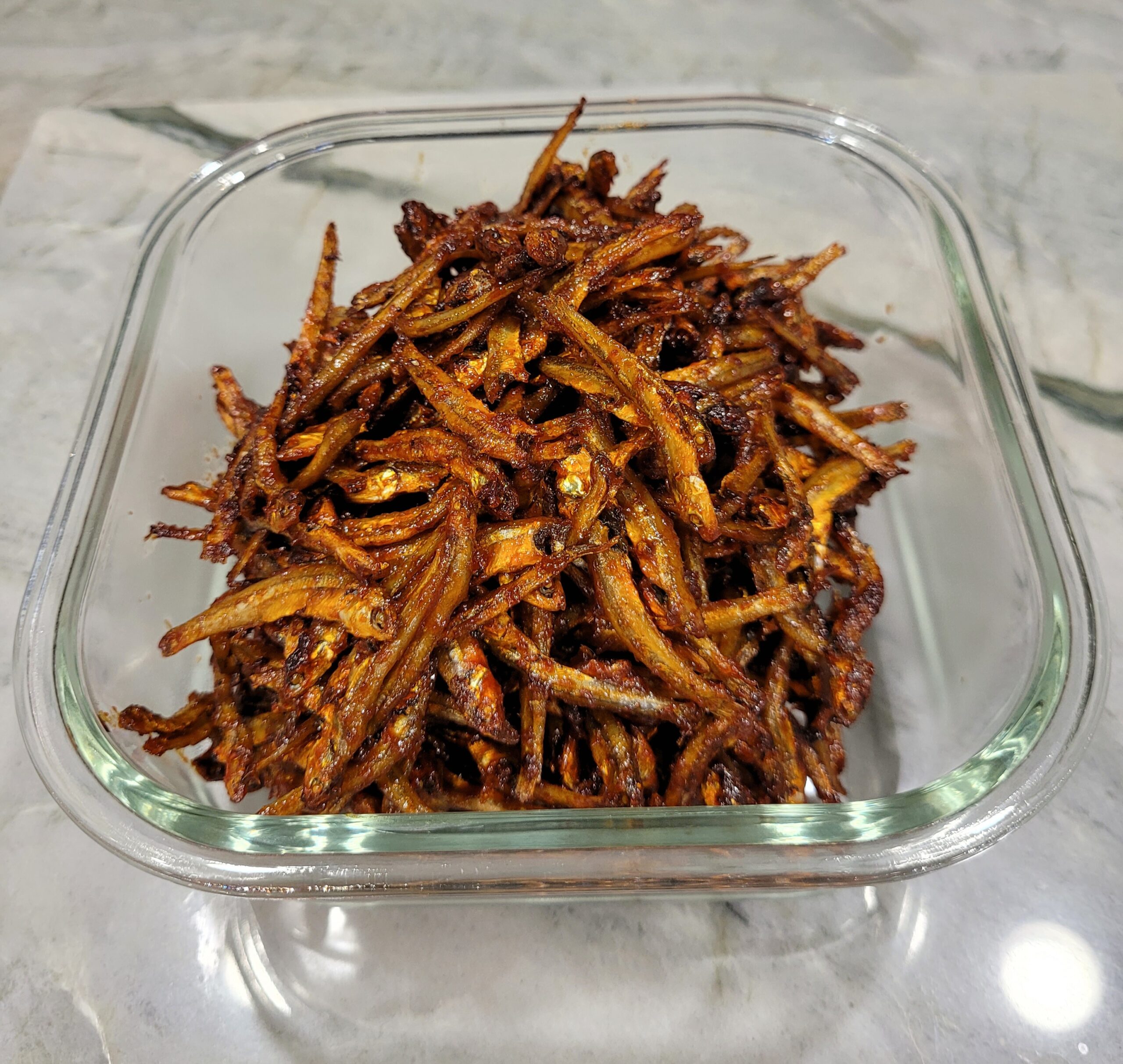 Spicy BBQ Stir-Fried Anchovies